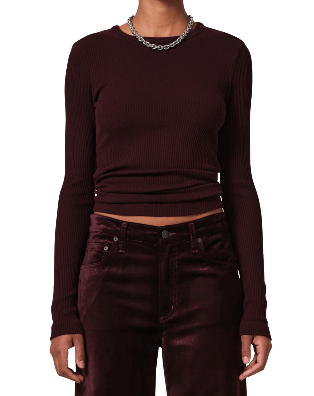 Citizens of Humanity Womens Novelty Knit Tops Bina Crewneck