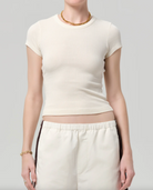 Citizens of Humanity Womens Novelty Knit Tops XSmall / Dune Nello Tee