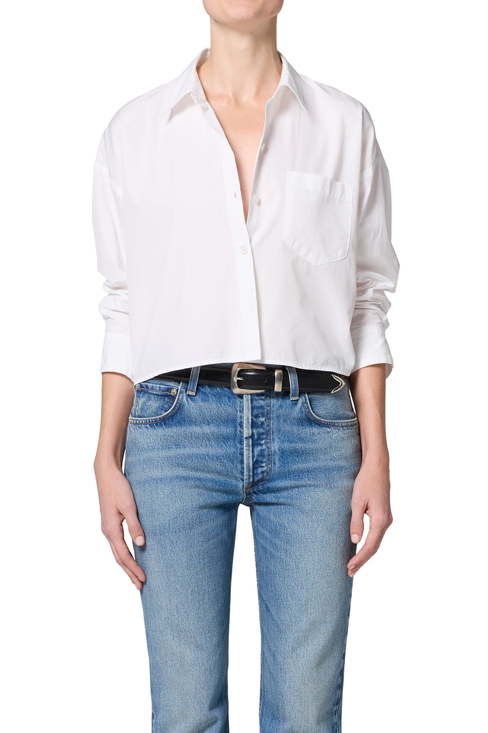 Citizens of Humanity Womens Novelty Tops XSmall / Optic White Petit Ami Shirt