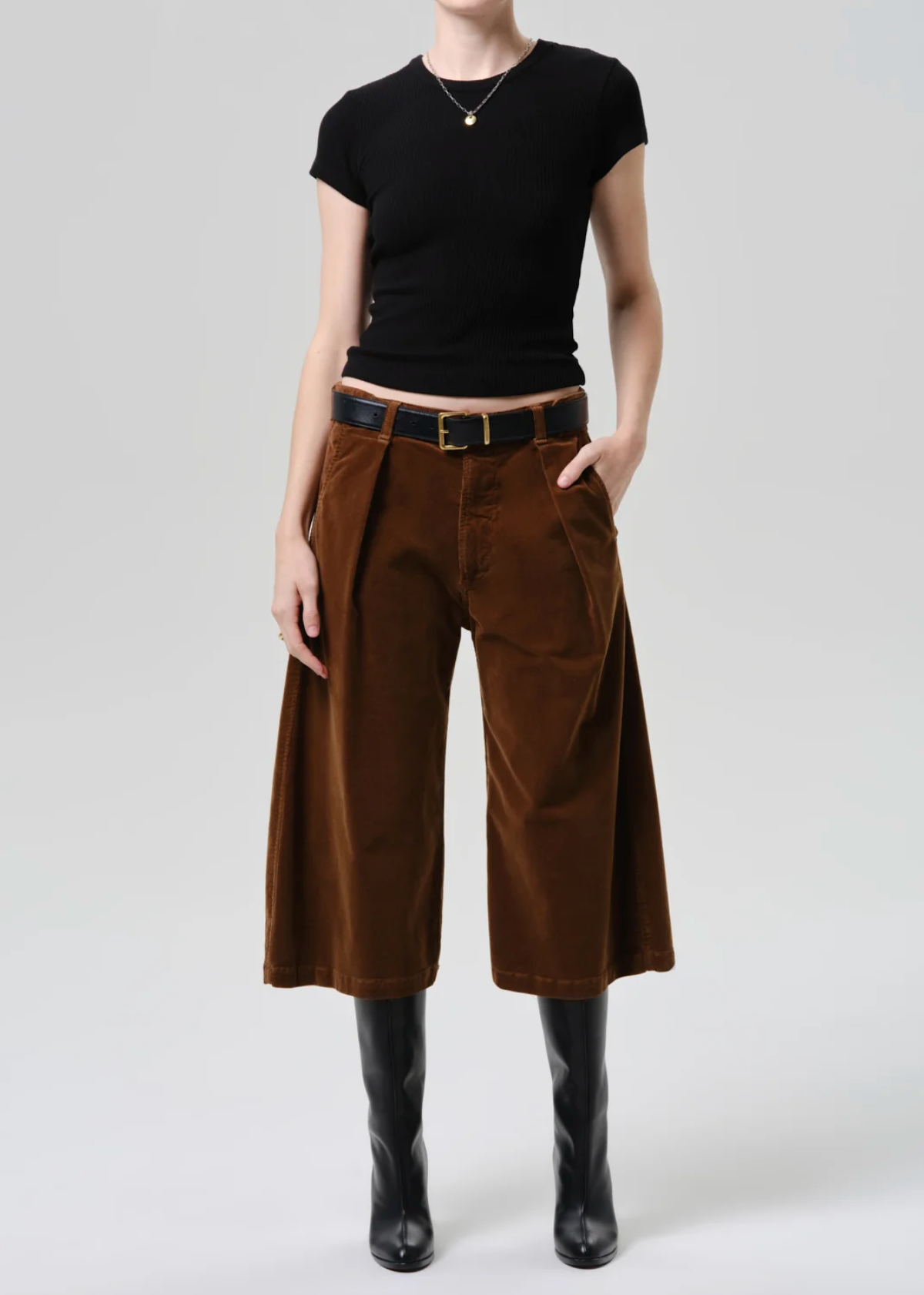 Citizens of Humanity Womens Skirts/Shorts Cocoon Culotte In Manuka, image 2 of 4