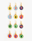 Clare V Womens Accessories T CV Alphabet Charm - Vintage Gold/Multi