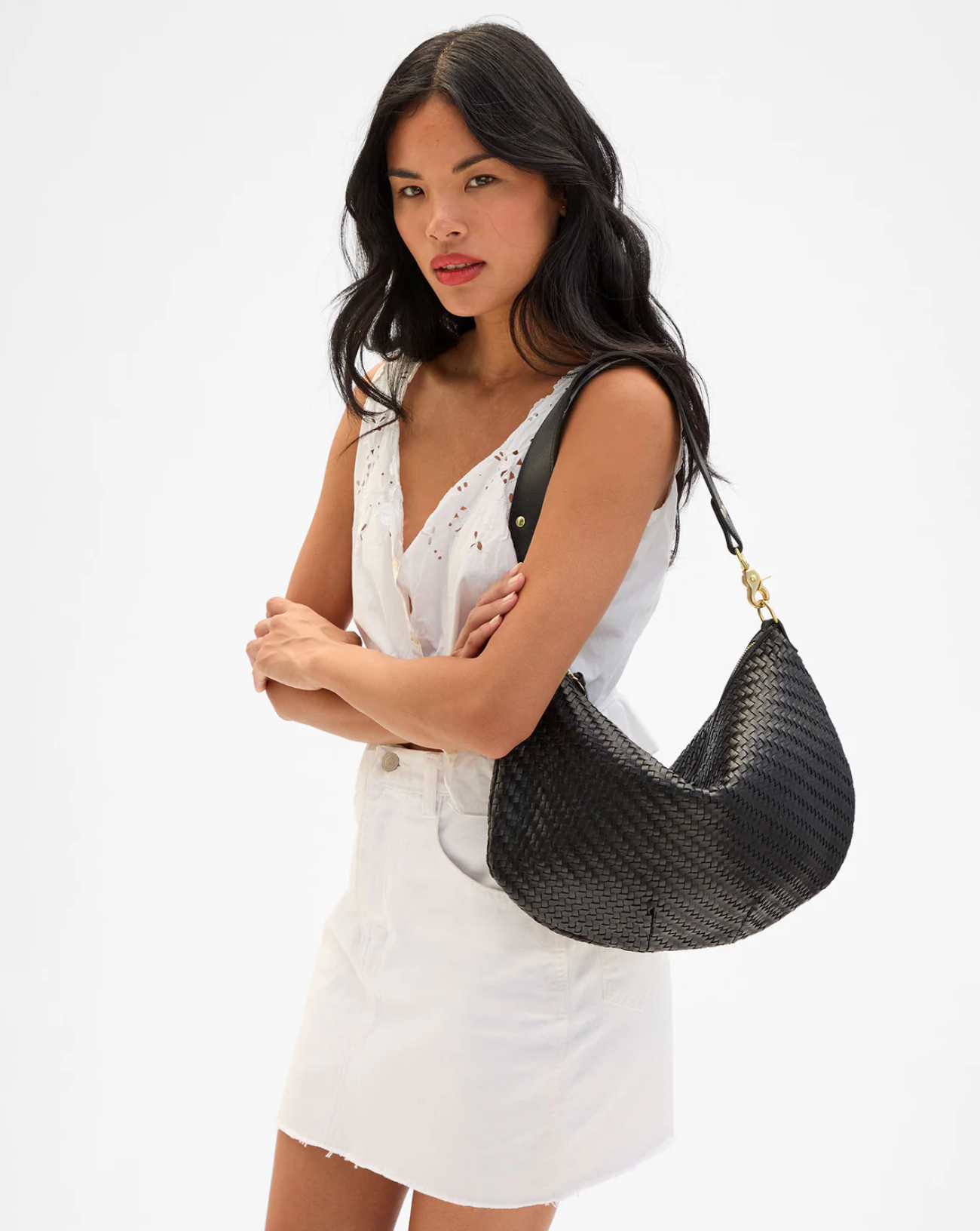 Clare V Womens Accessories Black Moyen Messenger