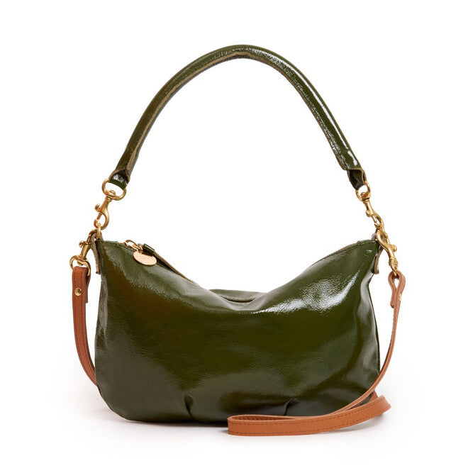 Clare V Womens Accessories Petit Moyen Messenger Crinkle - Army
