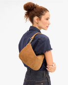 Clare V Womens Accessories Petit Moyen Messenger - Suede w/ Whipstitch