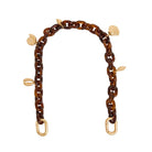 Clare V Womens Accessories Shortie Strap Resin w/ Sea Charms - Tortoise