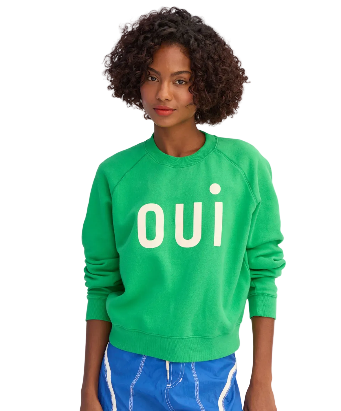 Clare V Womens Sweaters Le Court Sweatshirt - Oui
