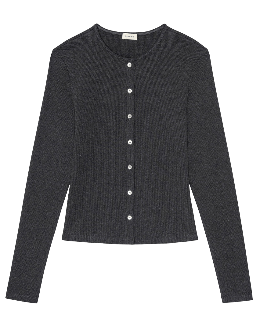 Donni. Womens Sweaters The Rib Cardi