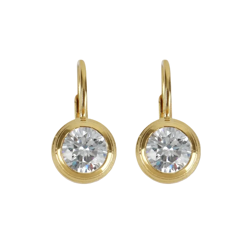 Eleanor and Hobbs Womens Jewelry Bezel Drop Earrings