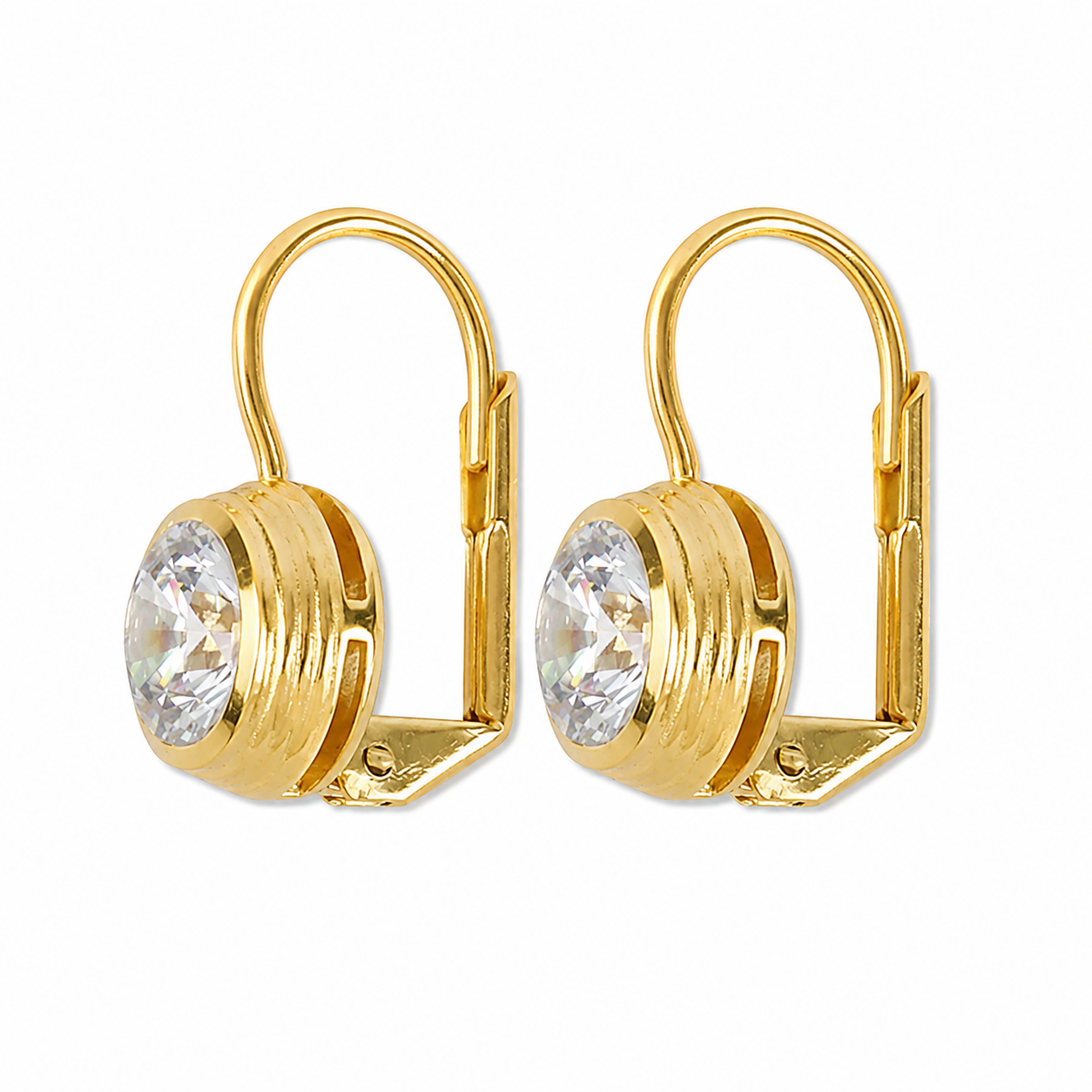 Eleanor and Hobbs Womens Jewelry Bezel Drop Earrings