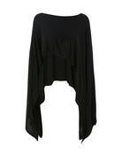 Eleanor and Hobbs Womens Sweaters - Cashmere OS / Noir Melania Poncho