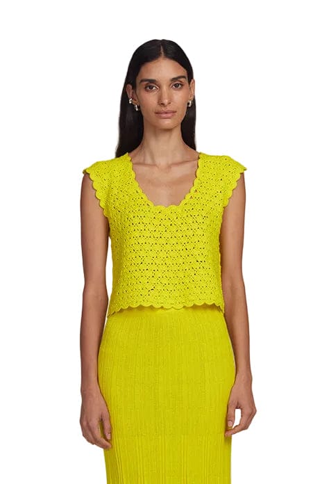 Eleven Six Womens Novelty Tops Zaria Crochet Top