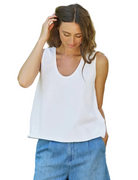 Frank & Eileen Womens Basics XSmall / White Inny - Sleeveless Tank