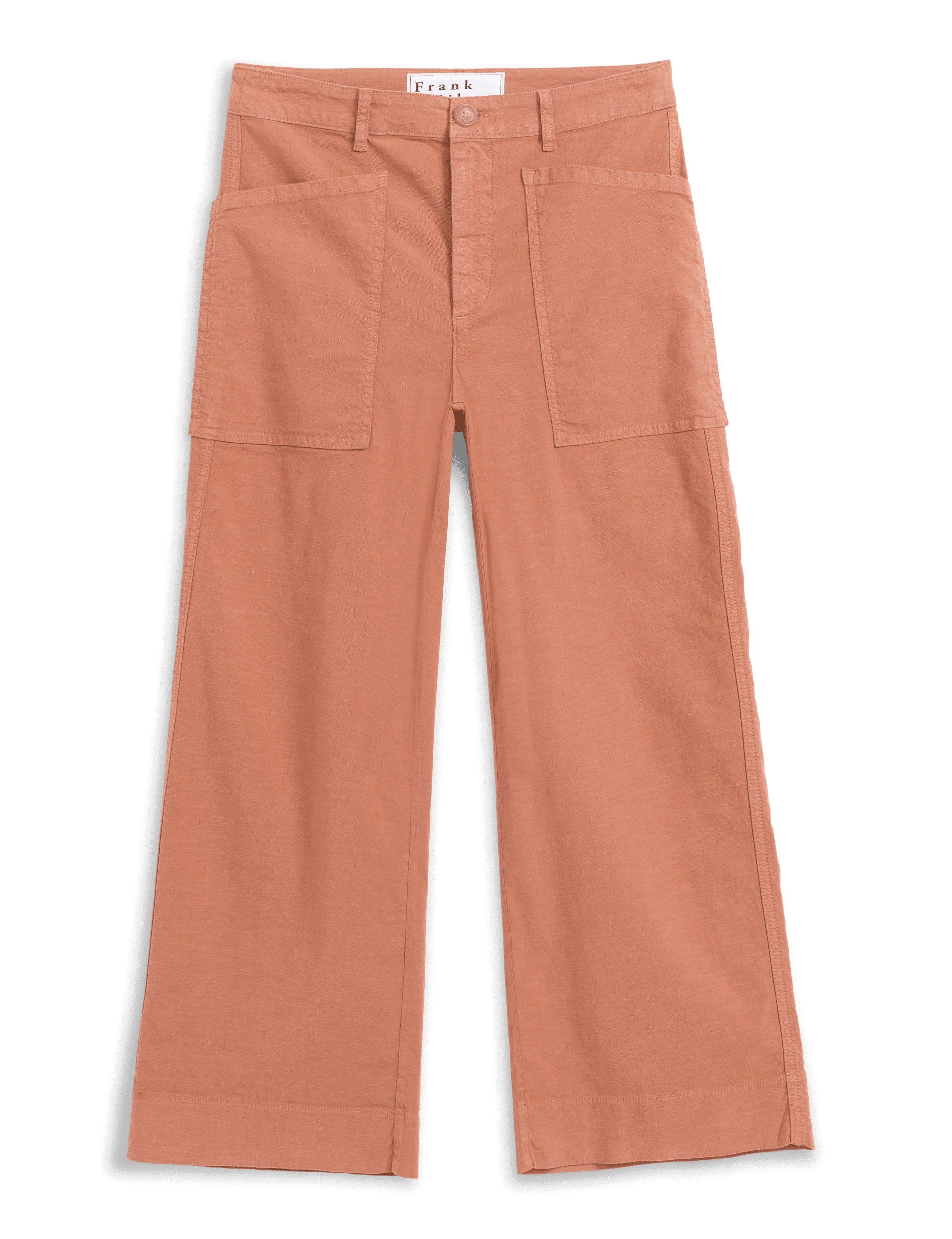 Frank & Eileen Womens Bottoms Crop Wide-Leg Carpenter Pant
