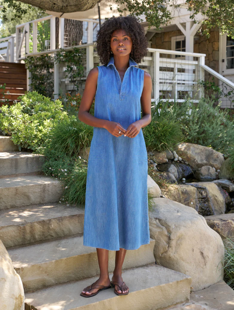 Frank & Eileen Womens Dresses Maxi Polo Dress