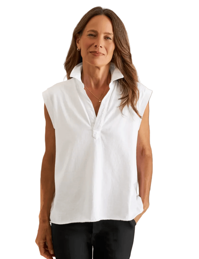 Frank & Eileen Womens Novelty Tops Olivia Popover Collar Tank