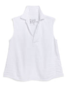 Frank & Eileen Womens Novelty Tops Olivia - Sleeveless Polo Shirt