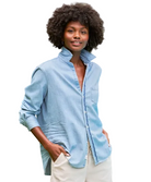 Frank & Eileen Womens Novelty Tops Relaxed Button-Up Shirt