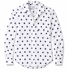 Frank & Eileen Womens Novelty Tops Relaxed Button-Up Shirt