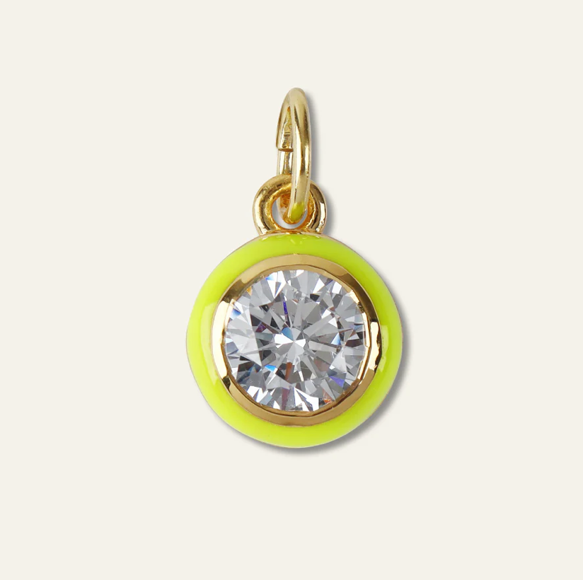 HART Womens Jewelry Bezel charm with cord necklace