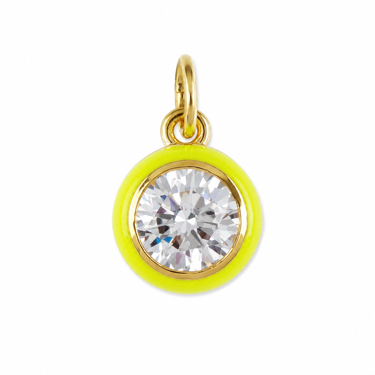 HART Womens Jewelry Bezel charm with cord necklace