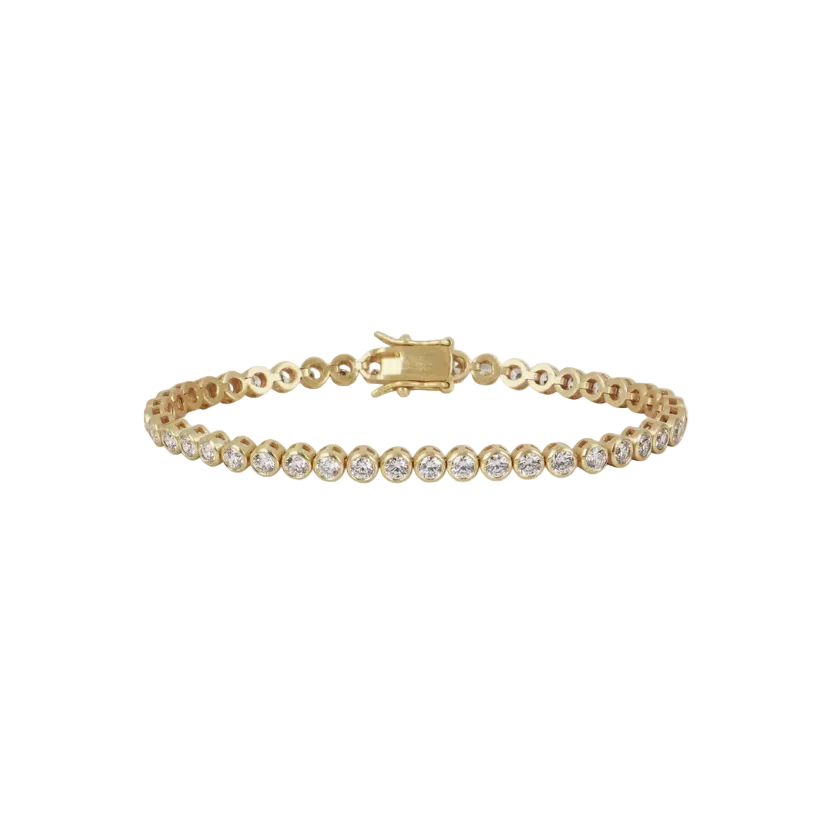 HART Womens Jewelry Bezel Tennis Bracelet