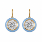 HART Womens Jewelry Enamel Bezel Drop Earring