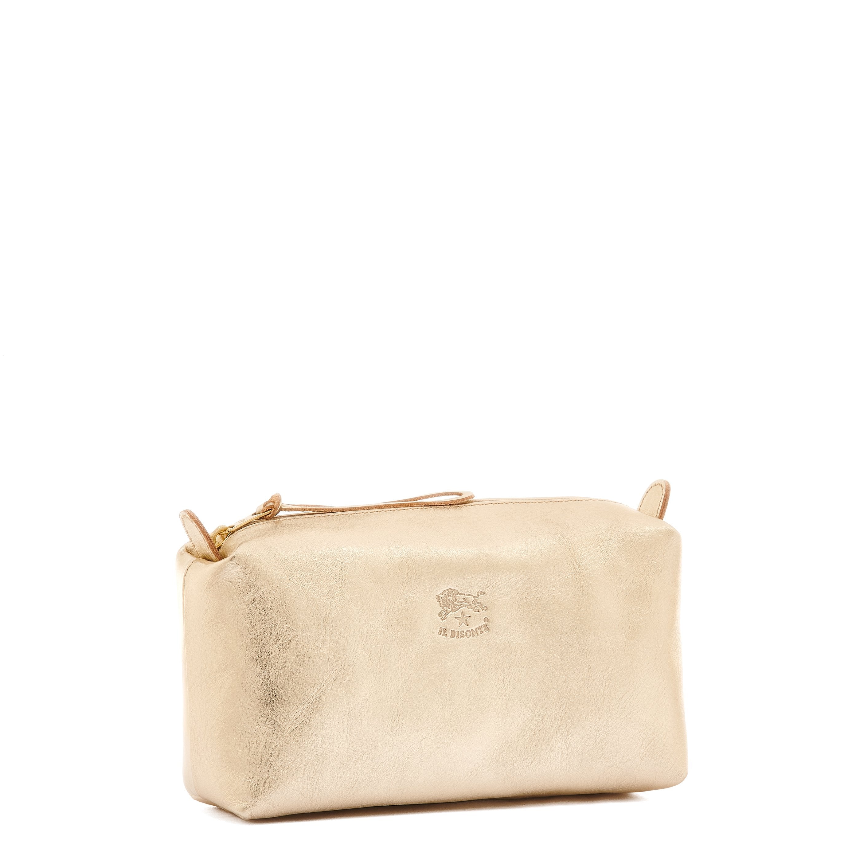 IL BISONTE Womens Accessories Classic Pouch - Metallic Platinum