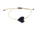 Irene Hussein Womens Jewelry Heart Bracelet - Black