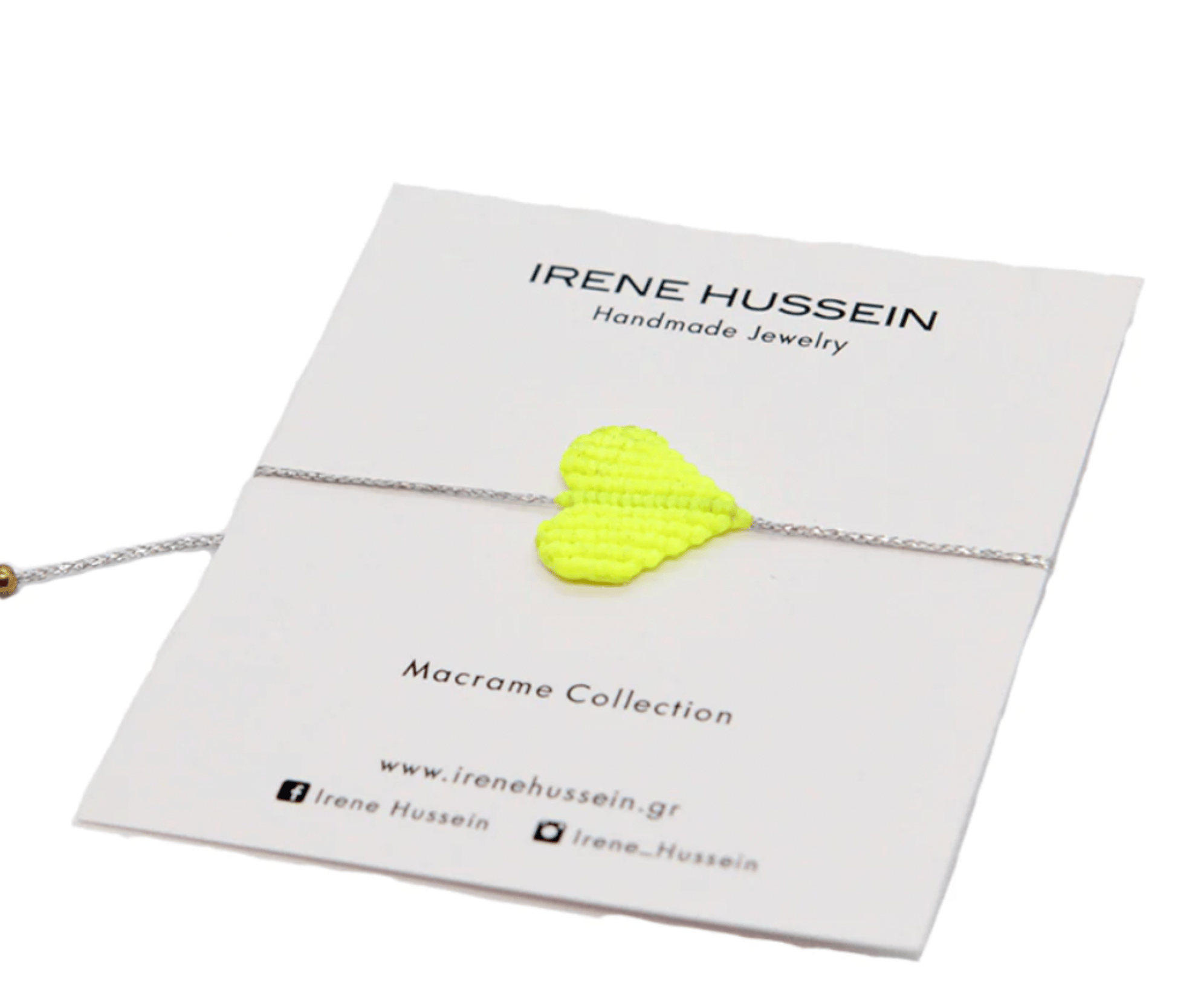 Irene Hussein Womens Jewelry Heart Bracelet Yellow