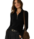 J.A.K. Womens Sweaters Small / black The Areden Zip Sweater