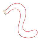 Jane Win Womens Jewelry Double Wrap Beaded Necklace - Peachy Coral