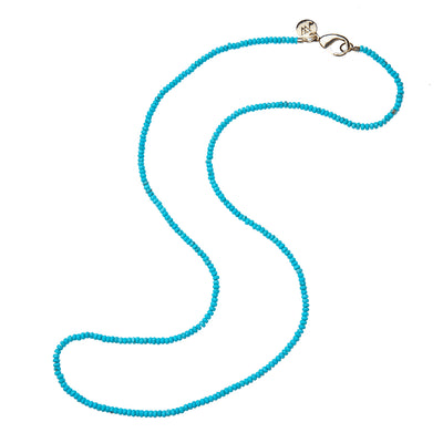 Jane Win Womens Jewelry Double Wrap Diamond Cut Beaded Necklace - Turquoise