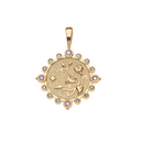 Jane Win Womens Jewelry Grace Petite Embellished Coin - Classic Rolo