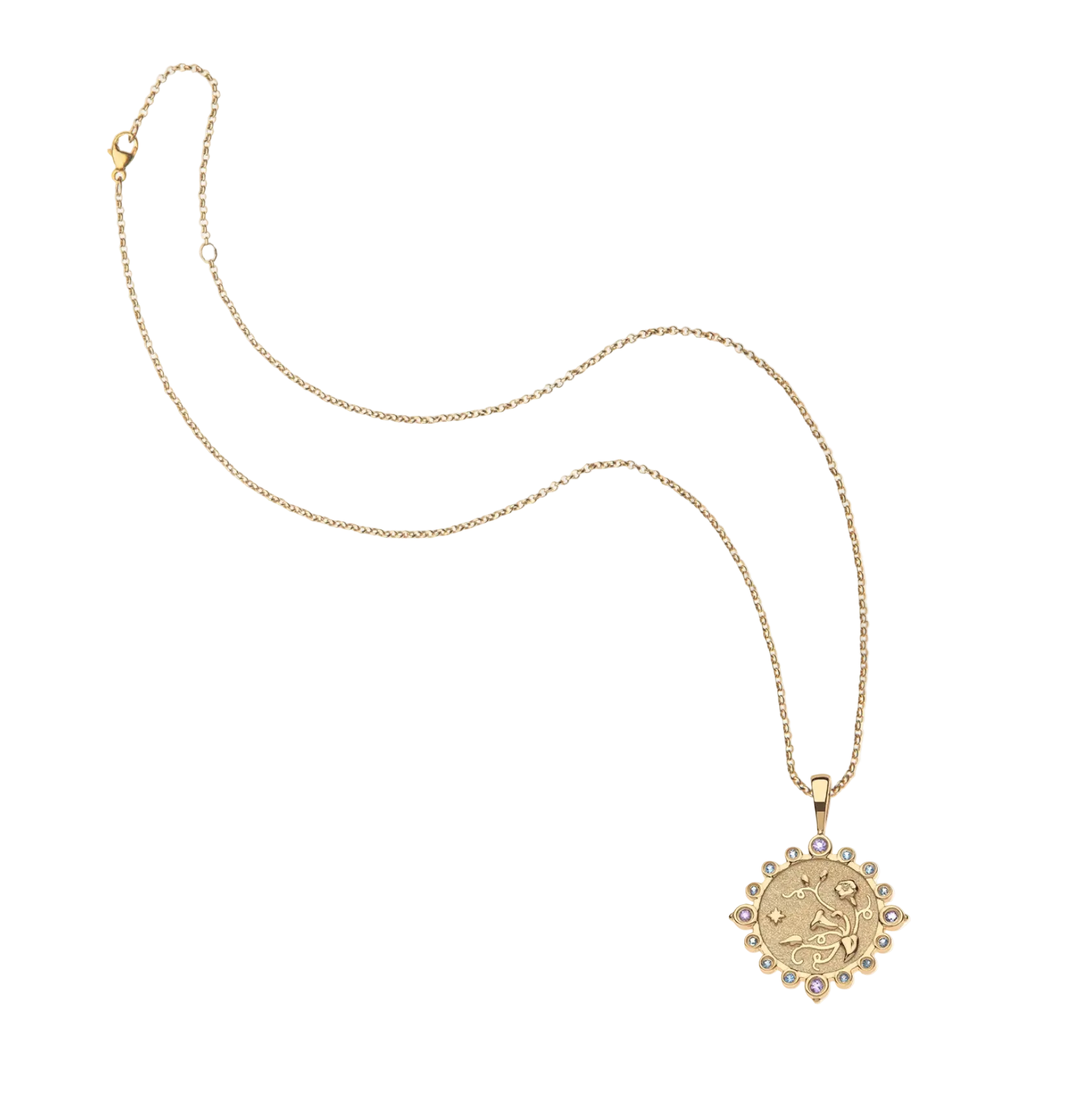 Jane Win Womens Jewelry Grace Petite Embellished Coin - Classic Rolo