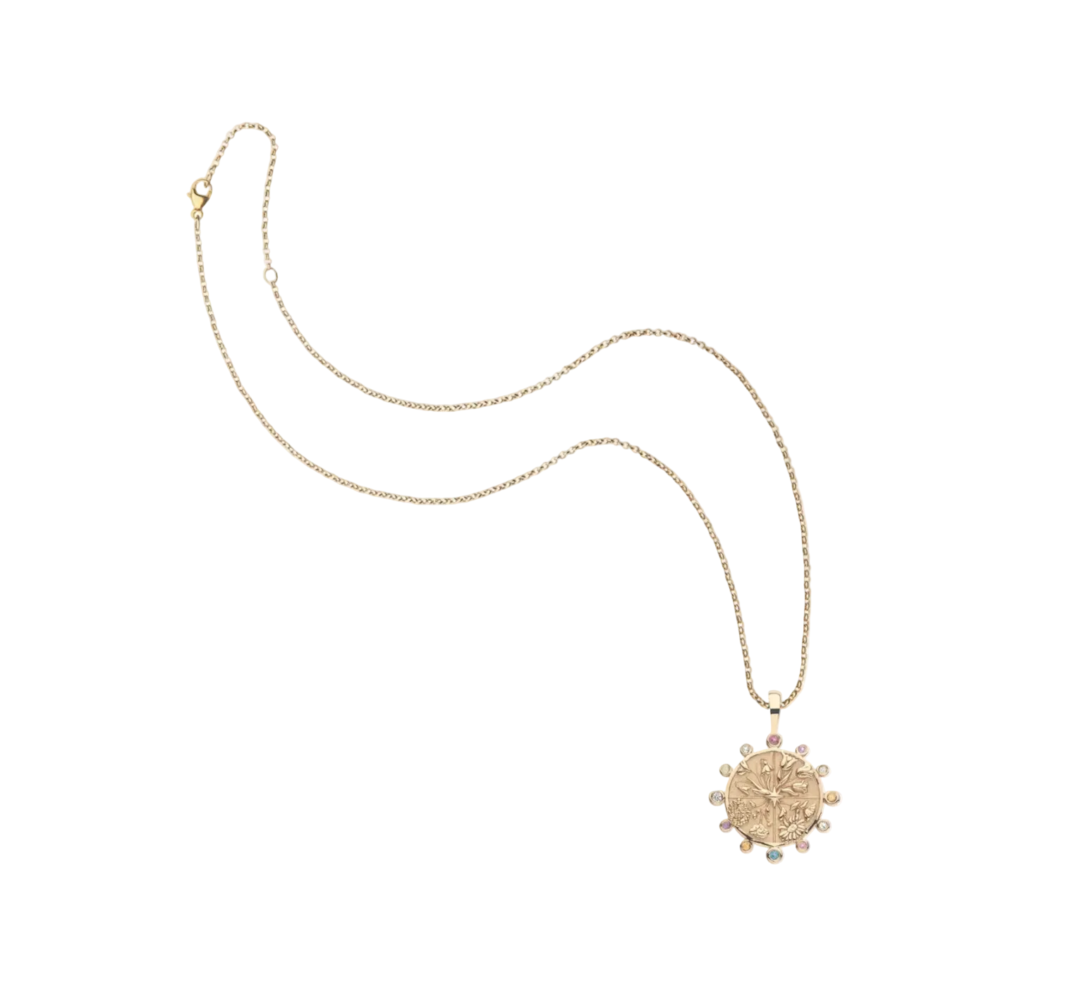 Jane Win Womens Jewelry Hope Petite Embellished Coin - Classic Rolo