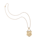 Jane Win Womens Jewelry Hope Shield Pendant - Classic Rolo