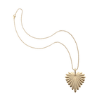 Jane Win Womens Jewelry Love Full-Heart Pendant Gold Necklace
