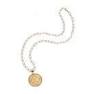 Jane Win Womens Jewelry Love JW Small Pendant Coin - Drawn Link