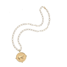 Jane Win Womens Jewelry Lucky Pendant Coin Bonne Chance - Drawn Link
