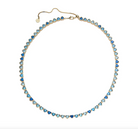 Jane Win Womens Jewelry Made From Love Tennis Necklace in Ocean Blue Ombre