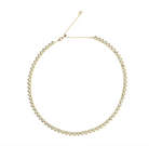 Jane Win Womens Jewelry Made From Love Tennis Necklace in White