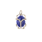 Jane Win Womens Jewelry Protect Guardian Scarab Pendant in Lapis 16-18"