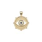 Jane Win Womens Jewelry Protect With an Open Eye Coin Pendant - 18"