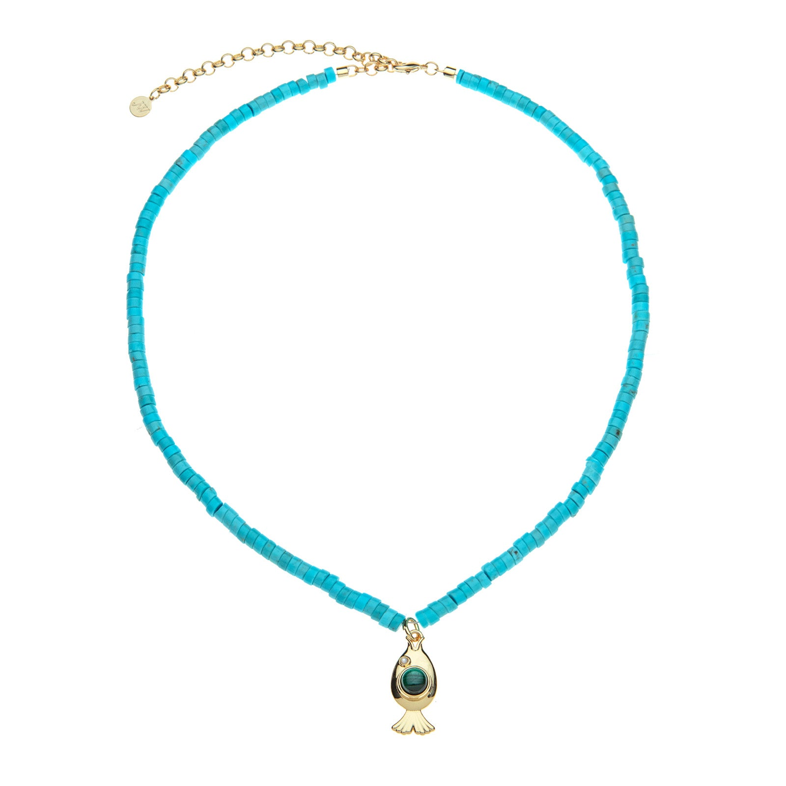Jane Win Womens Jewelry Strong Keep Swimming Beaded Necklace