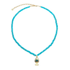 Jane Win Womens Jewelry Strong Keep Swimming Beaded Necklace