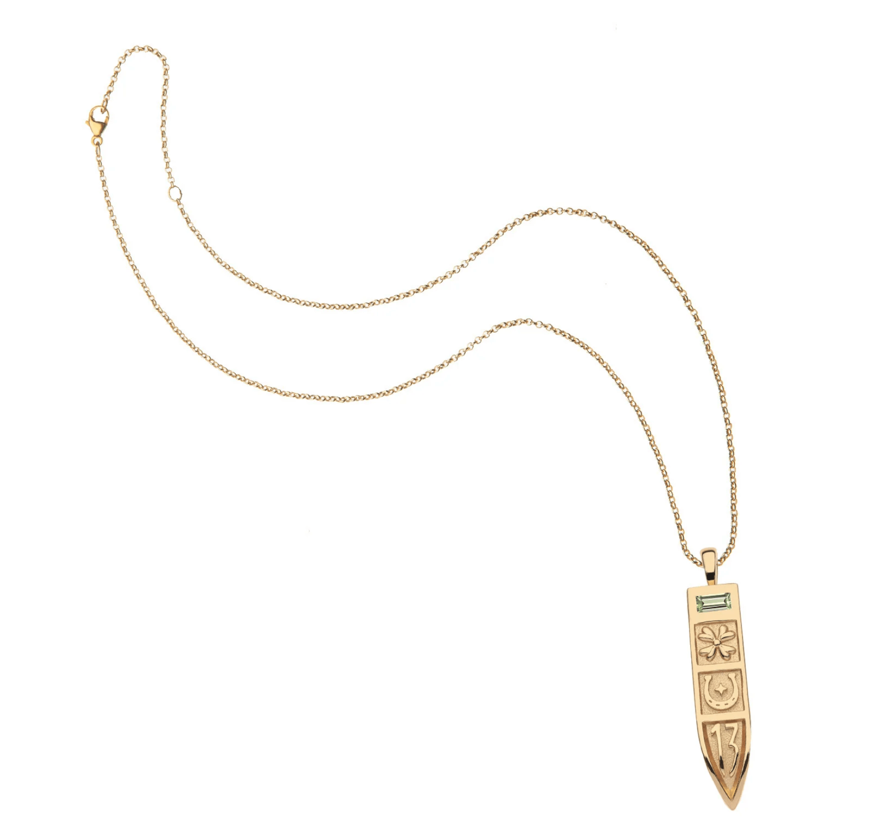 Jane Win Womens Jewelry Strong Lucky Charm Sun Ray Pendant - Gold