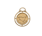 Jane Win Womens Jewelry Zodiac Small Coin Necklace