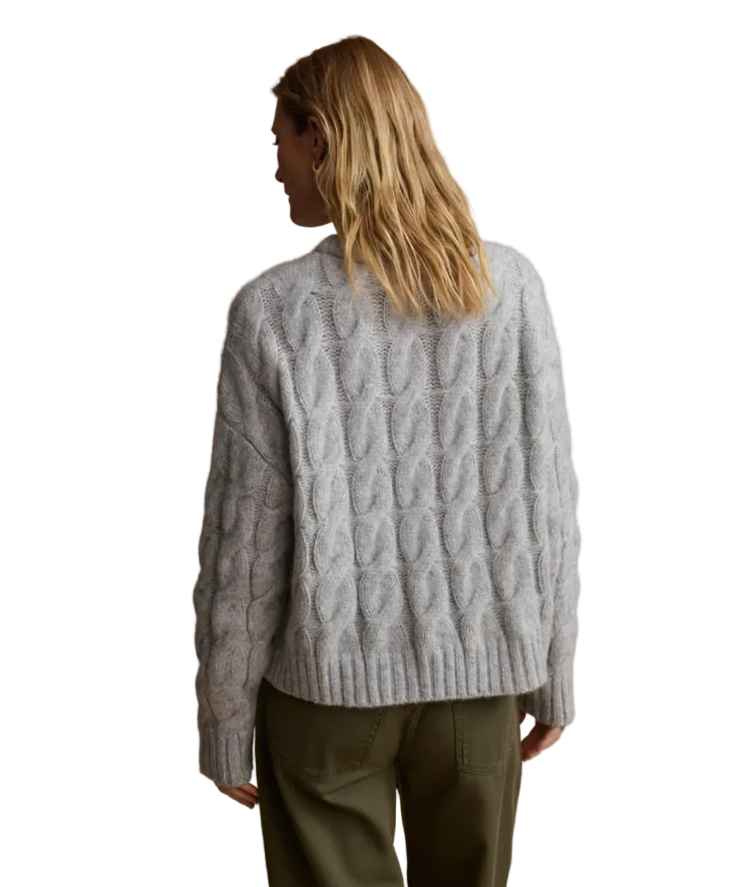 Jenni Kayne Womens Sweaters Cable Serena Crewneck, image 3 of 3