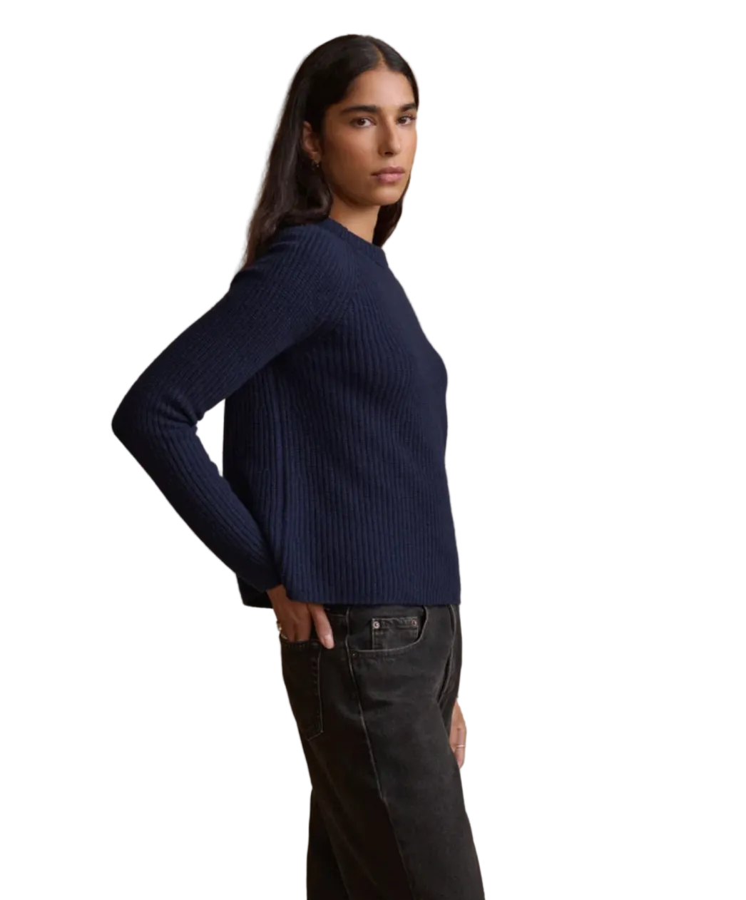 Jenni Kayne Womens Sweaters - Cashmere Cashmere Fisherman Crewneck, image 2 of 3