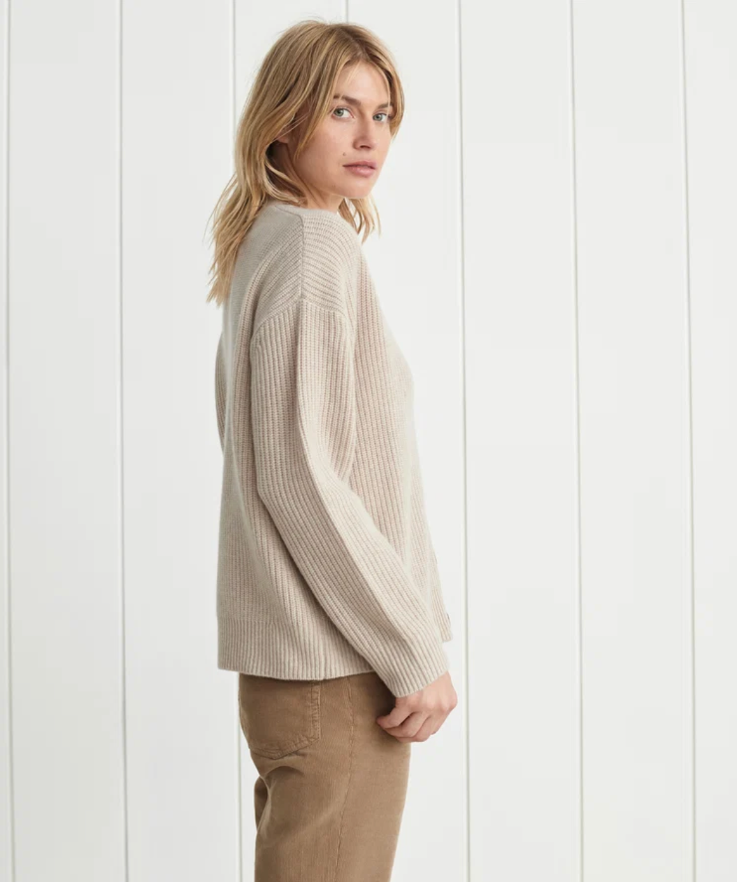 Jenni Kayne Womens Sweaters - Cashmere Cropped Cashmere Cocoon Cardigan, image 5 of 6